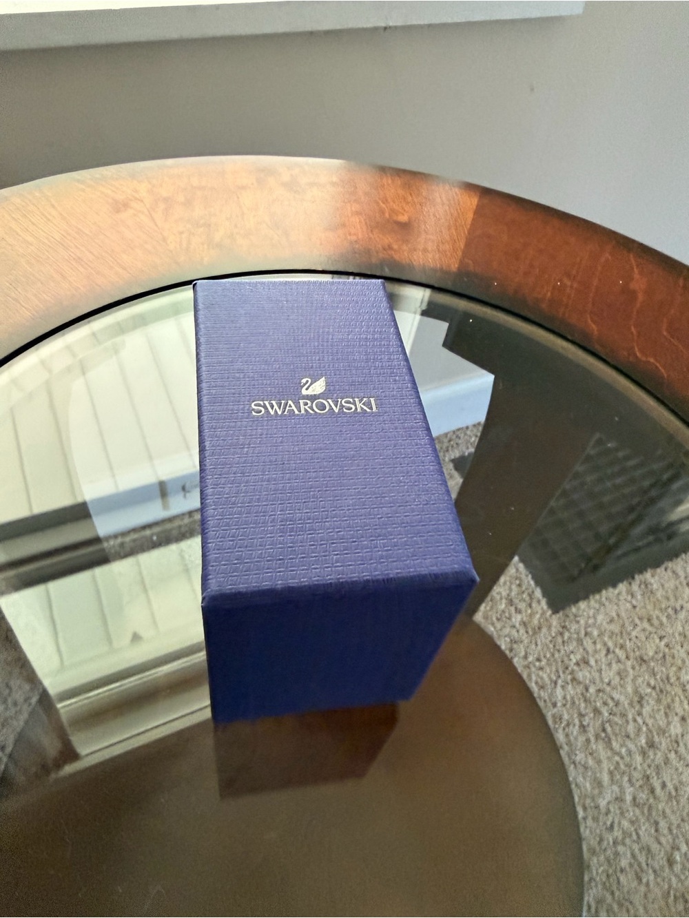 Swarovski Navy Blue Jewelry Gift Box with Velvet Interior